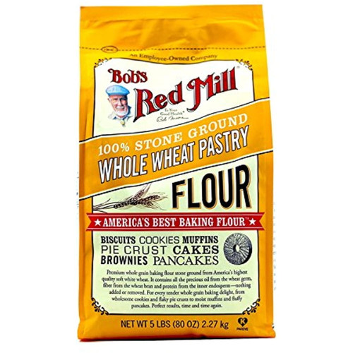 Bobs Red Mill Pastry Flour Whole Wheat - 5 Lb - 2 Pack