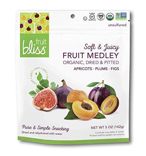 Fruit Bliss Organic Fruit Snacks Fruit Medley 5 Oz Pack Of 3