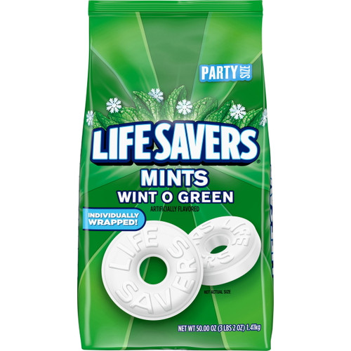 Hard Candy Mints, Wint-o-green, 50 Oz Bag | Bundle Of 5 Each