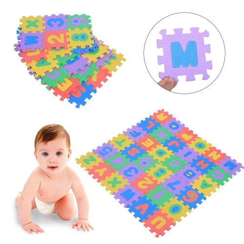 Otviap Eva Foam Play Mat,36pcs Soft Eva Foam Play Mat Numbers & Letters Baby Children Kids Playing Crawling Pad Toys New,eva Foam Mat
