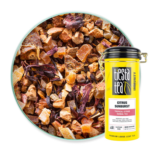 Tiesta Tea Citrus Sunburst, Tropical Citrus Loose Leaf Herbal Tea, 5.5 Oz