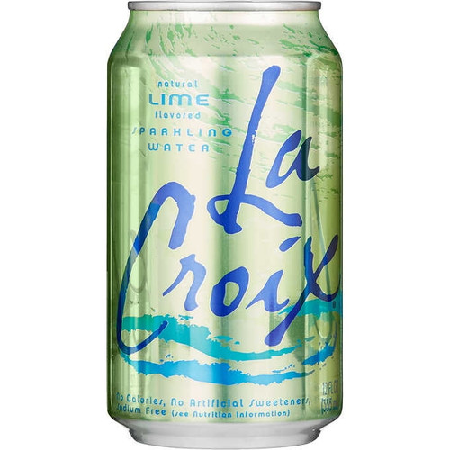 Lacroix Sparkling Water, Lime, 12 Fl Oz, 24-count