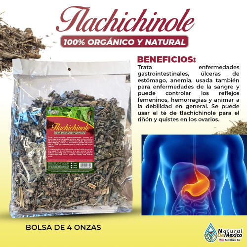 Tlachichinole Hierba Herb Tea 4 Oz. 113gr. Tournefortia Stomach Support
