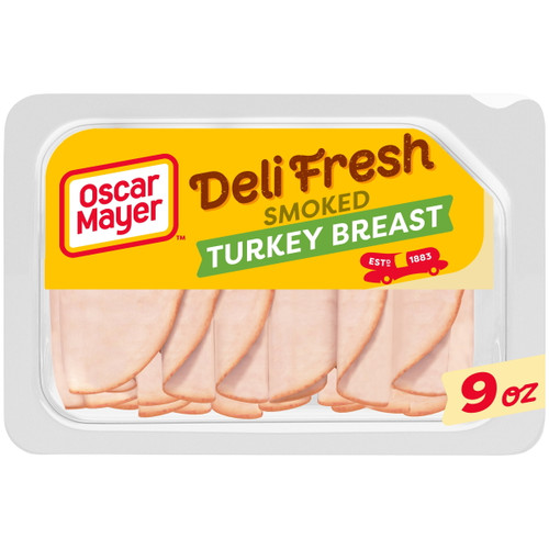 Oscar Mayer Deli Fresh Smoked Sliced Turkey Breast Deli Lunch Meat, 9 Oz Package