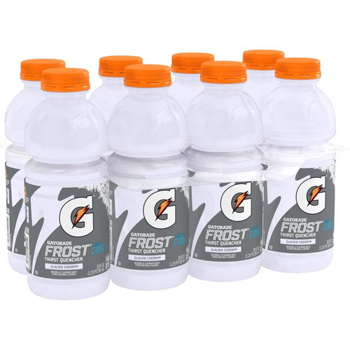 Gatorade Thirst Quencher Fierce Glacier Cherry Sports Drink, 20 Oz Bottles, Quantity Of 8
