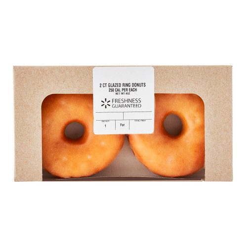Freshness Guaranteed Vanilla Glazed Ring Donuts, 2 Count