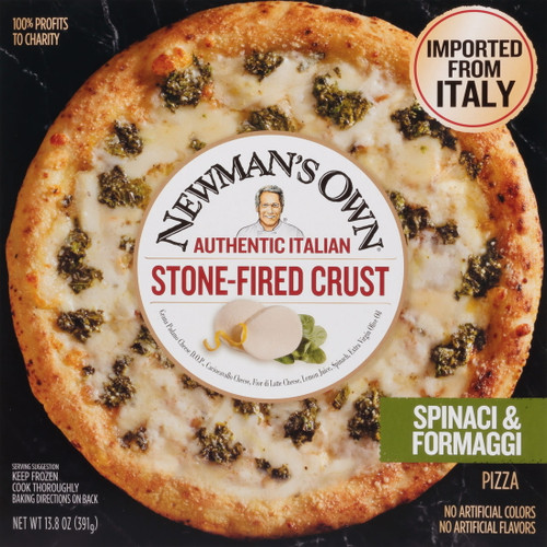 13.8z Newmans Own Stone-fired Crust Spinaci & Formaggi Pizza