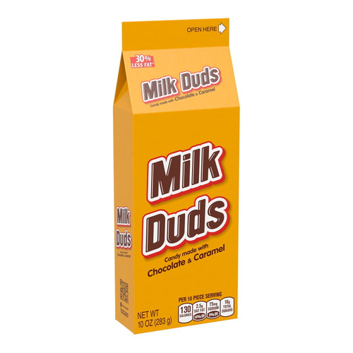 Milk Duds, Chocolate And Caramel Candy, Movie Snack, 10 Oz, Carton