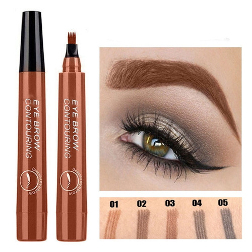 Black Friday Deals 2022 Chueow Eyebrow Pencil Elf Makeup Brush Set 5ml Tattoo Eyebrow Pen Waterproof Long Lasting Liquid Eyebrow Pencil