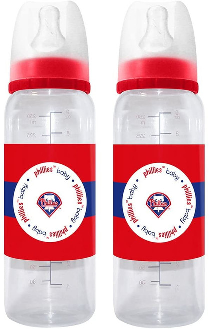 Philadelphia Baseball Phillies Baby Infant Bottle - Set Of 2 Bottles