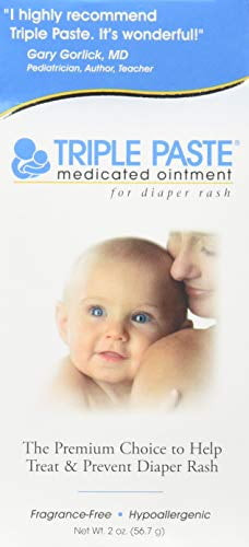 Triple Paste Medicated Ointment For Diaper Rash, Hypoallergenic - 2 Oz (pack Of 1)