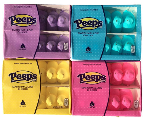 Marshmallow Chicks Peeps Variety Pack 40 Ct, 4 Pack