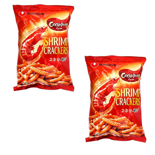 Nongshim Gochujang Flavor Shrimp Crackers 2.64oz(75g), Pack Of 2