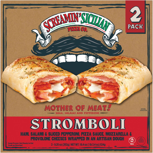Screamin' Sicilian Stromboli 2pk Mother Of Meat, 9.25 Oz