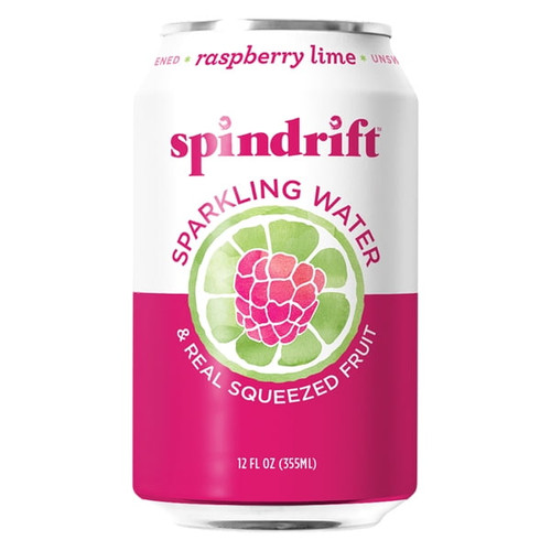 Spindrift Raspberry Lime Sparkling Water 12 Oz Cans - Pack Of 24