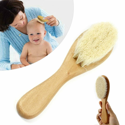 Newborn Wooden Hairbrush Baby Brush Natural Hair Brush Soft Bristles Scrub Kits,brush