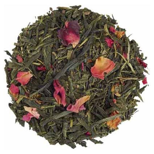Organic Sencha Kyoto Cherry Rose Festival Green Tea - Loose Leaf Pouches - 16oz
