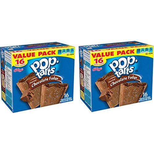Pop Tarts Frosted Chocolate Fudge 32 Count Pastries, 58.6 Oz (3 Lb 10.6 Oz)