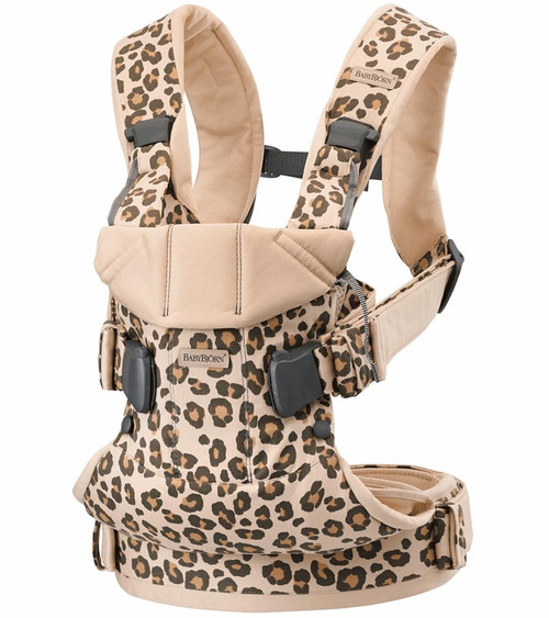Babybjorn Baby Carrier One, Cotton - Beige Leopard