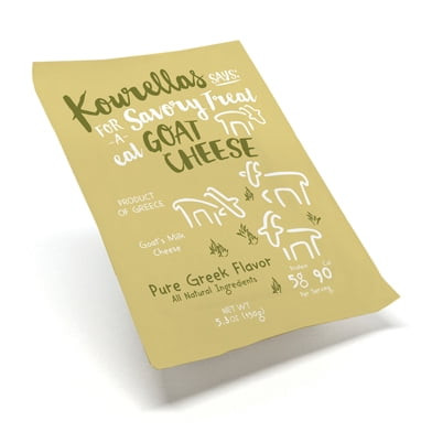 (10 Pack) Kourellas Goat Milk Cheese, 5.3oz