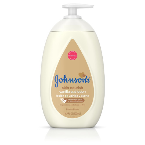 Johnson's Baby Body Lotion With Vanilla And Oat, 16.9 Fl Oz