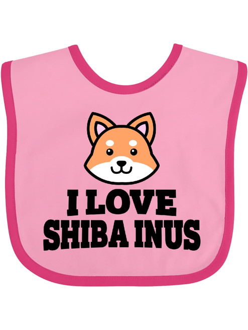 Inktastic I Love Shiba Inus Gift Baby Boy Or Baby Girl Bib
