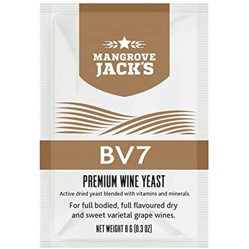 3x Mangrove Jacks Wine Yeast - Bv7 8g