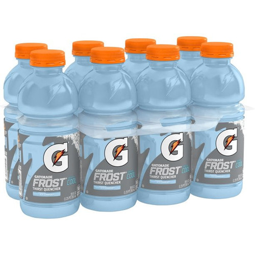 Gatorade Thirst Quencher Fierce Icy Charge Sports Drink, 20 Oz Bottles, Quantity Of 16