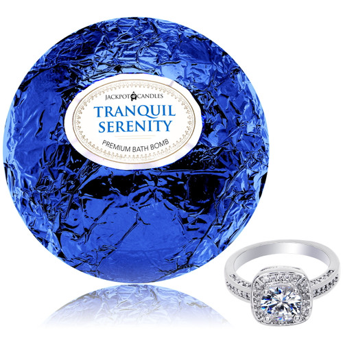Bath Bomb With Size 7 Ring Inside Tranquil Serenity Extra Large 10 Oz. Made In Usa