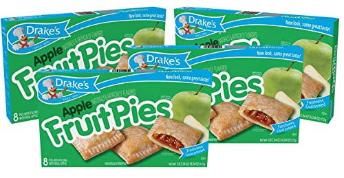 Drake's Fruit Pies Apple Naturally And Artificially Flavored, 18.04 Oz. Boxes (pack Of 4)