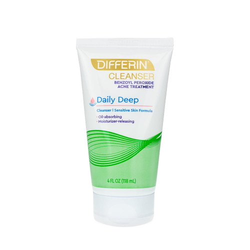 Differin Cleanser Daily Deep 5% Benzoyl Peroxide, 4 Fl Oz
