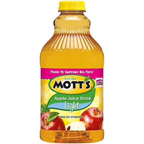 Motts Apple Juice Drink, Light, 64 Oz