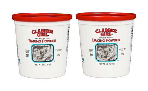 Clabber Girl Baking Powder, 4 Lbs 2pk