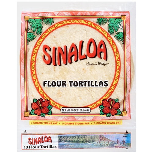 Sinaloa Hawaii Wraps: Flour Tortillas, 16 Oz
