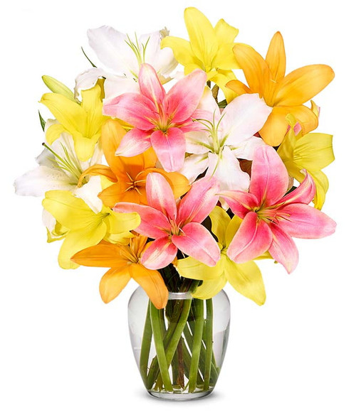 From You Flowers - Stunning Lily Bouquet With Free Vase (fresh Flowers)