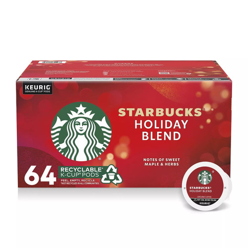 Starbucks Holiday Blend Coffee K-cups (64 Count)