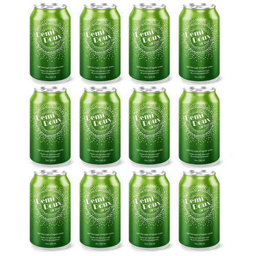 Demi Doux Low Sugar Diet Ginger Ale Soda 12-pack