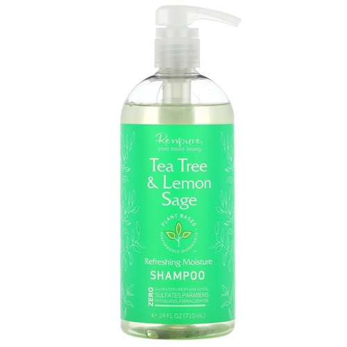 Tea Tree & Lemon Sage Shampoo, 24 Fl Oz (710 Ml), Renpure