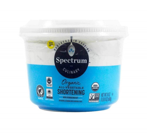 Spectrum Organic All Vegetable Shortening, 24 Oz, Pack Of 2