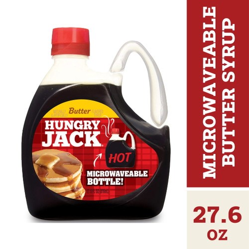 Hungry Jack Butter Flavored Pancake Syrup, 27.6 Fl Oz Bottle