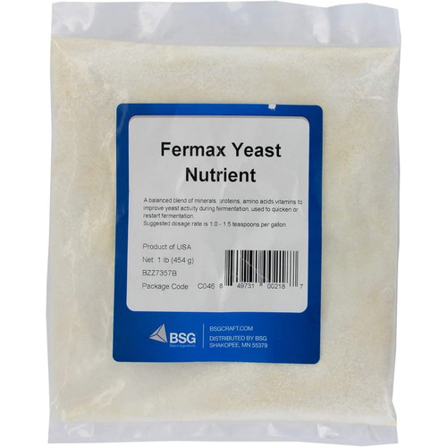 Fermax Yeast Nutrient, 1lb, Use 1 Teaspoon Per Gallon Prior To Fermentation Beginning