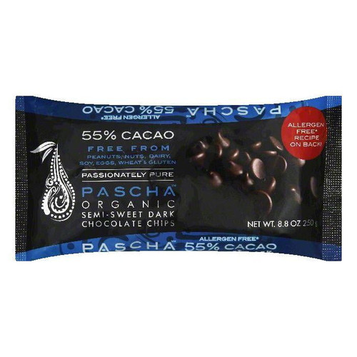 Pascha Organic Semi-sweet Dark Chocolate Chips, 8.8 Oz (pack Of 6)