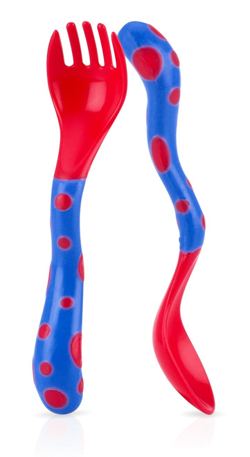 Halloween Nuby 4 Piece Spoon And Fork Set, Colors May Vary