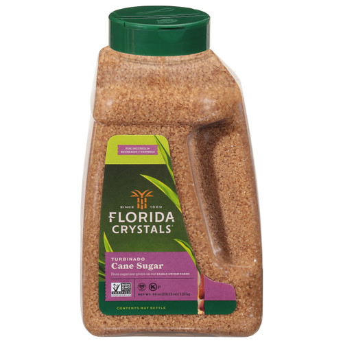 Florida Crystals Turbinado Cane Sugar, 44 Oz Jug