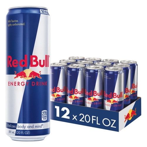 (12 Cans) Red Bull Energy Drink, 20 Fl Oz