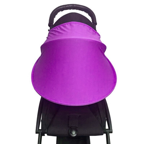 Yesbay Baby Stroller Pram Pushchair Windproof Sun Shield Visor Sunshade Canopy Cover,purple