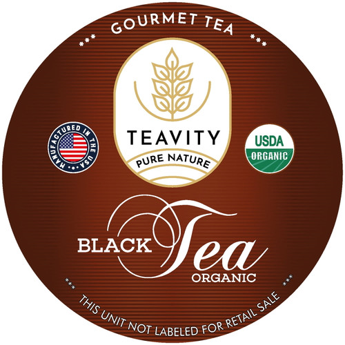 Teavity Organic Black Tea Pod For Keurig Brewers - 12 Counts (pack Of 1)