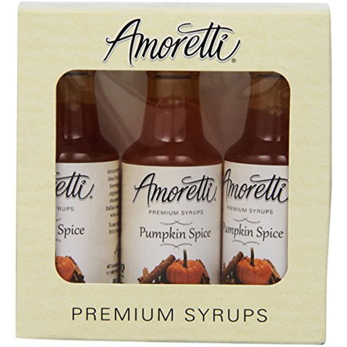 Amoretti Premium Pumpkin Spice Syrups 50ml 3 Pack