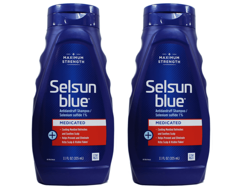 Selsun Blue Medicated Dandruff Relief Shampoo, 11 Fl Oz, 2 Piece