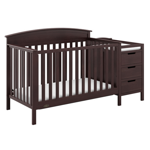 Graco Benton 4-in-1 Convertible Baby Crib And Changer, Espresso